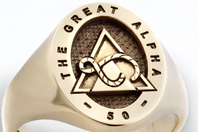 The Great Alpha Fraternity Signet Ring