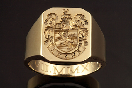 Plantagenet Style / Evans Family Name / Client's Own Ring