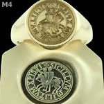 Seal Engraved Knights Templar Ancient Seal