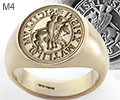 The Knights Templar Ancient Seal Ring