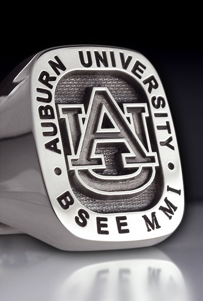 Auburn University Cushion Shape Signet Ring